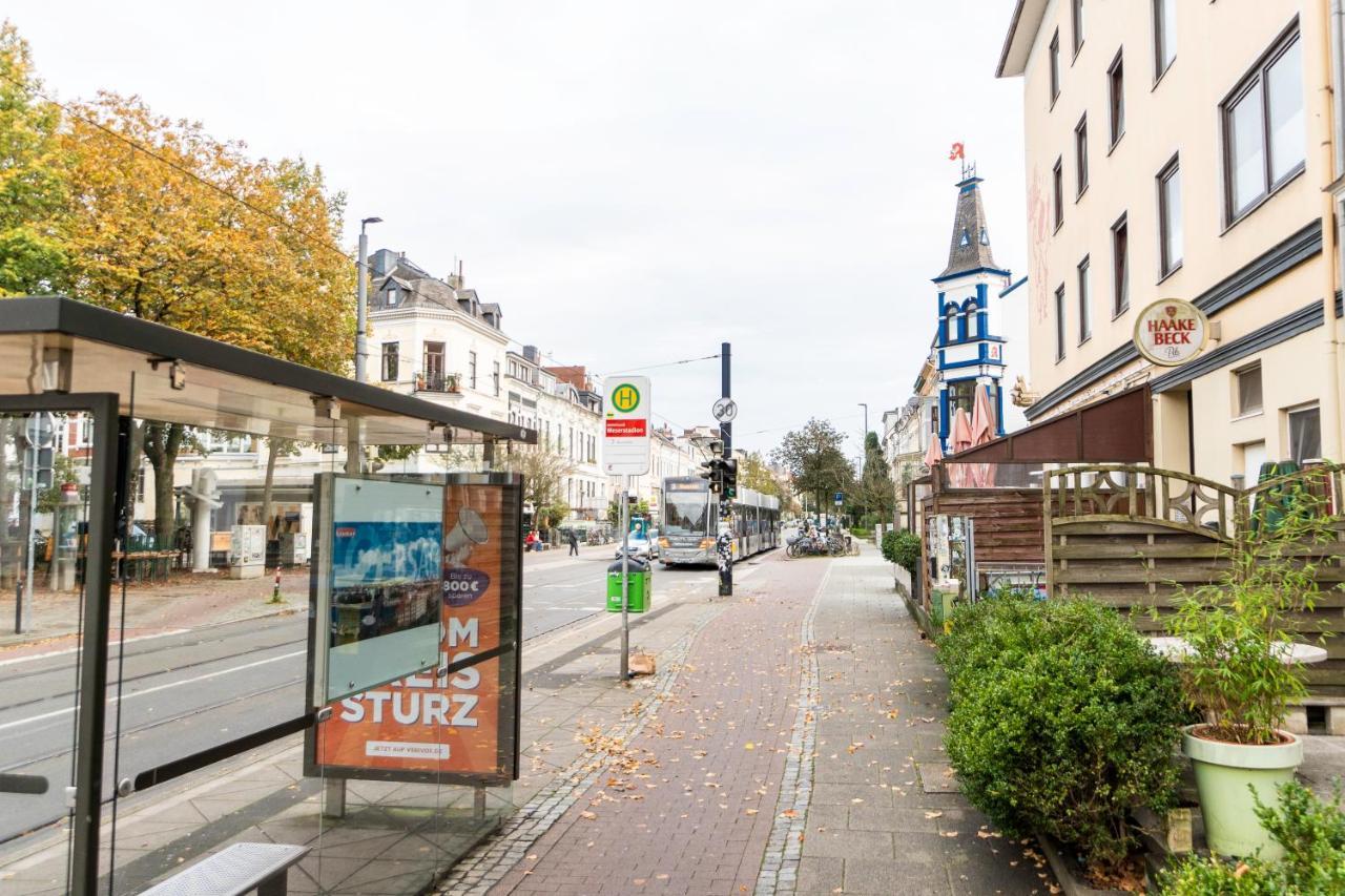 Exklusive Wohnung Am Weserdeich BRE Buitenkant foto